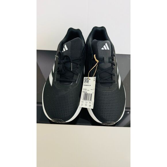 Adidas Duramo SL Sneaker Mens 12 Black/White Running Athletic Gym - New - Picture 1 of 8